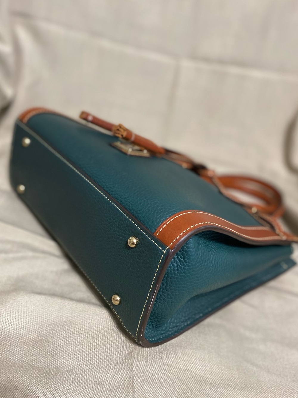 Forest Green Dooney & Bourke Bag & Wallet Set Pebble Leather - Picture 6 of 13